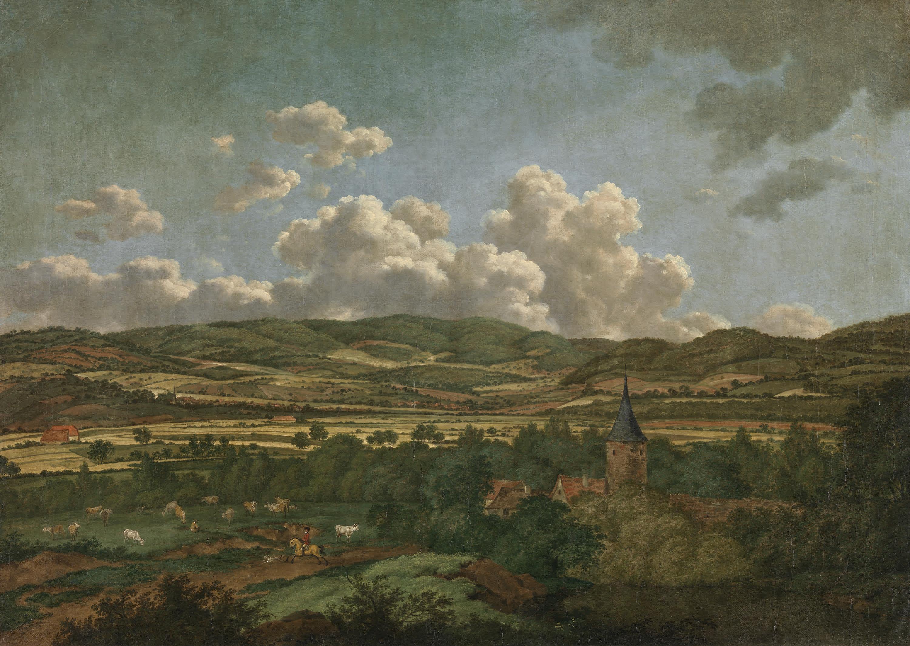 Blick nach Goldbach und Hösbach (Aschaffenburger Zyklus)