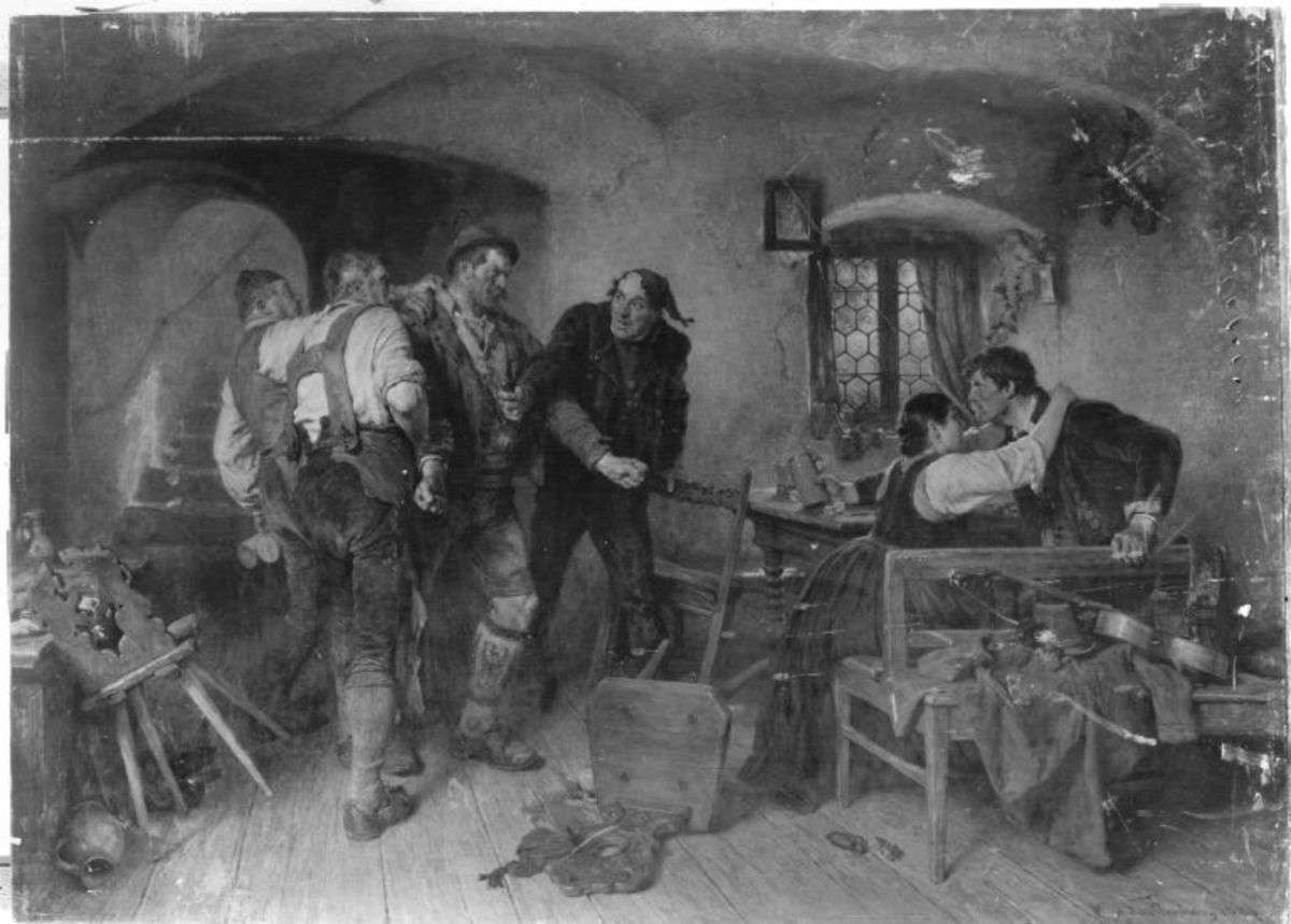 Streitende Bauern