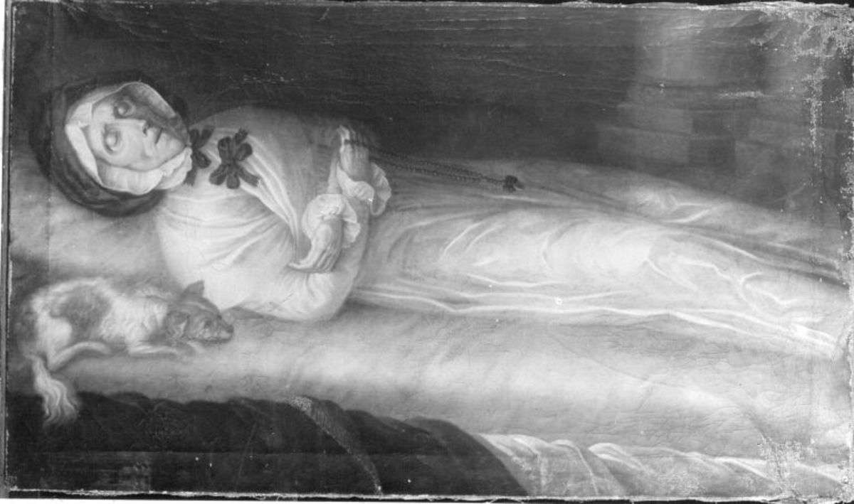 Elisabeth Winkopp auf dem Totenbett