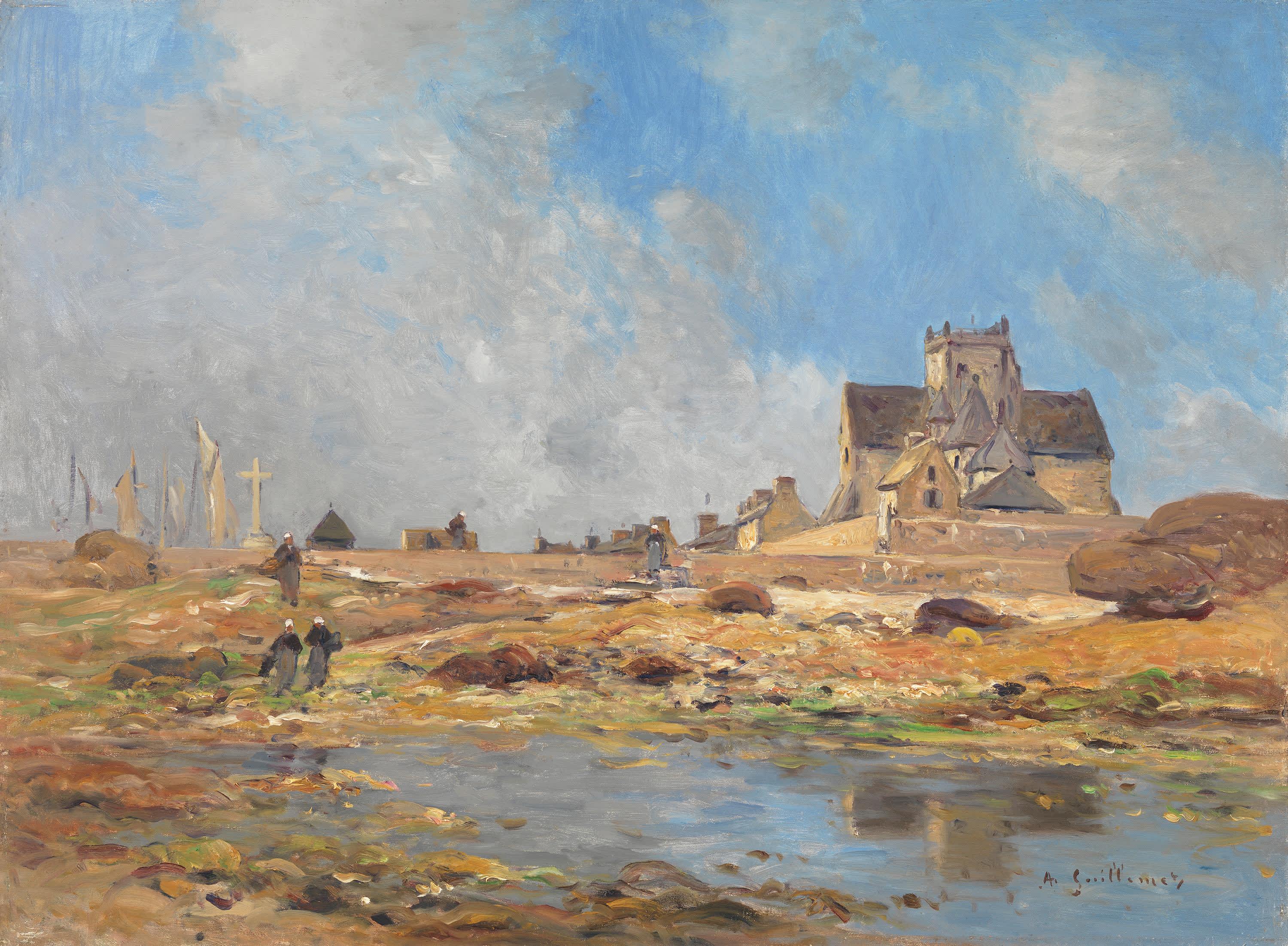 Landschaft mit Kirche