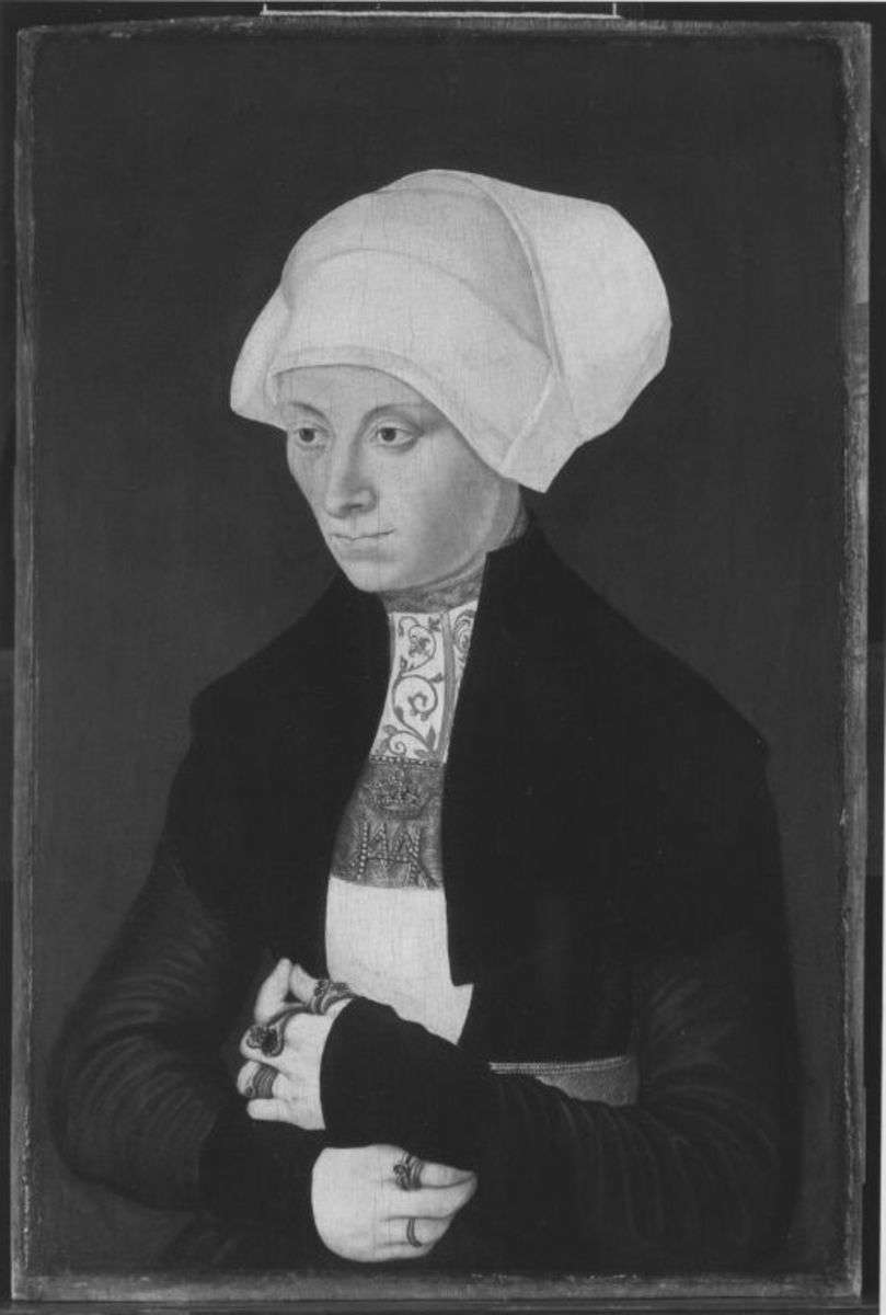 Bildnis einer jungen Frau mit Haube