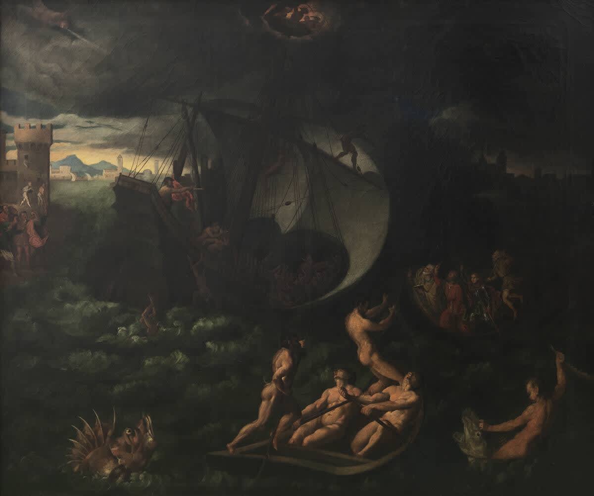 Seesturm, vom hl. Markus beschwichtigt (nach Paris Bordone)