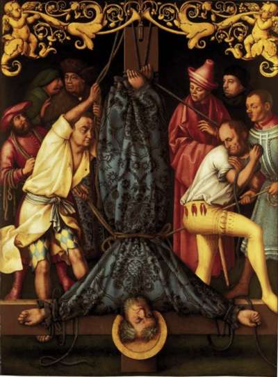 Katharinenaltar: Martyrium des  hl. Petrus