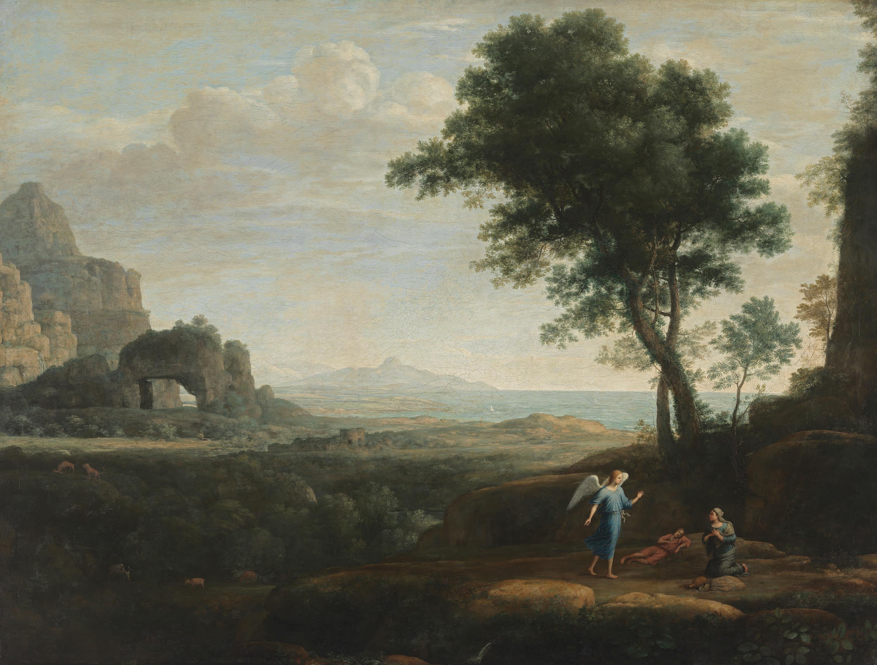 Hagar und Ismael in der Wüste