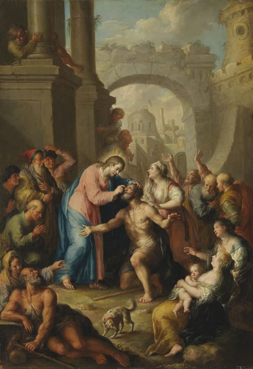 Christus heilt den Blinden