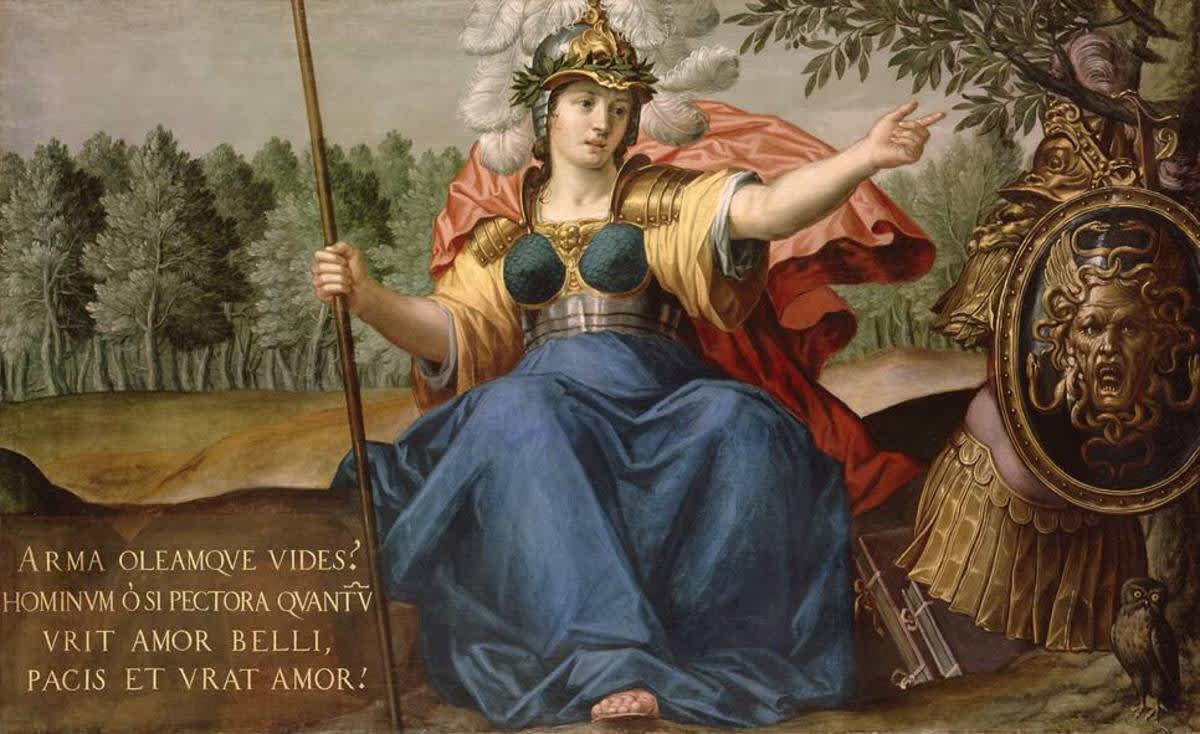Minerva als Friedensbringerin