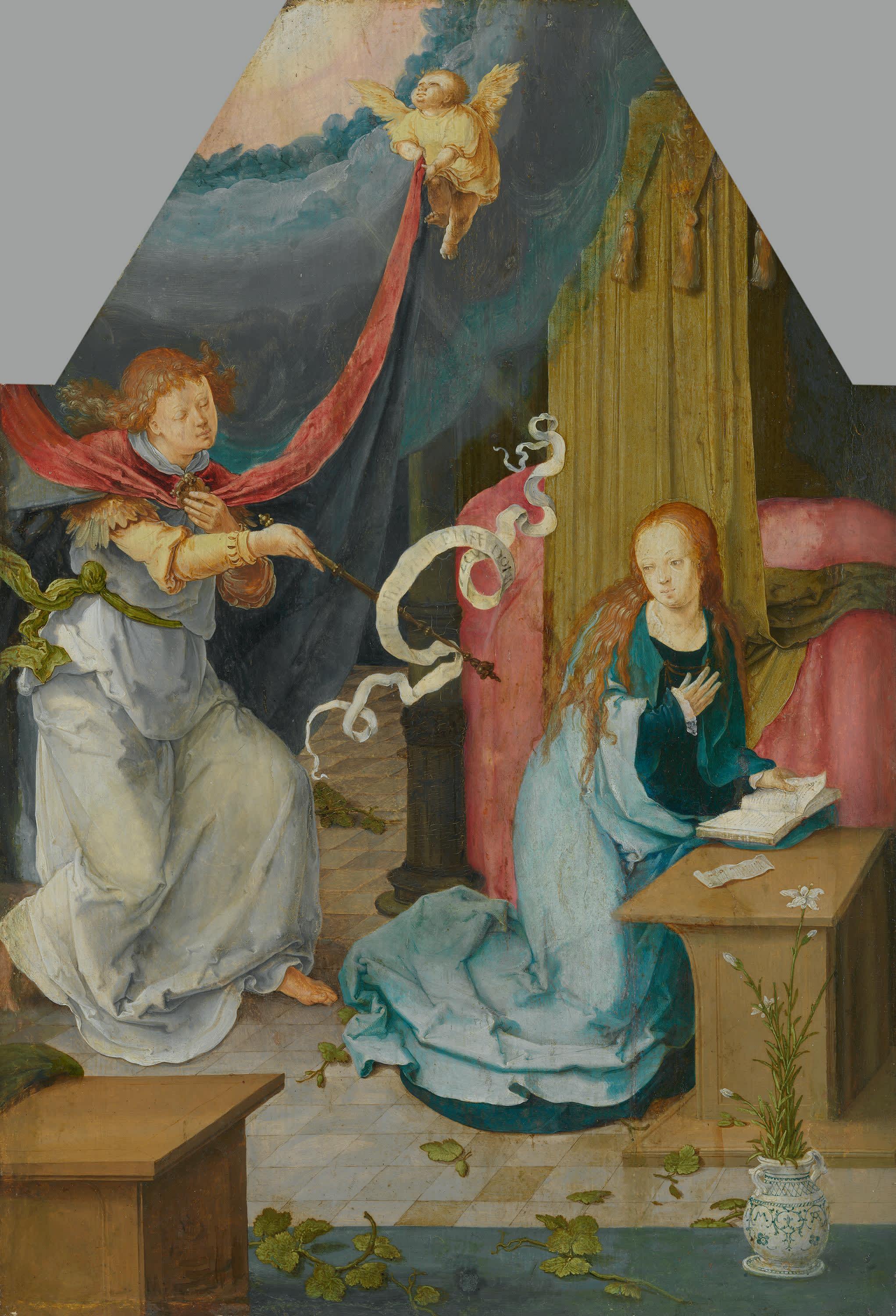 Verkündigung an Maria (abgetrennte Außenseite von Inv.Nr. 742)