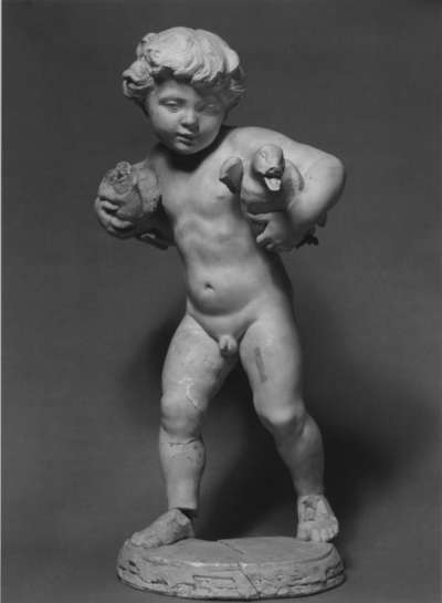 Originalmodell für den Enten tragenden Putto des Gartenbrunnens der Villa Salomonsohn in Berlin