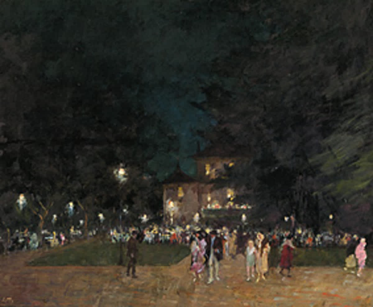 Abend am Chinesischen Turm