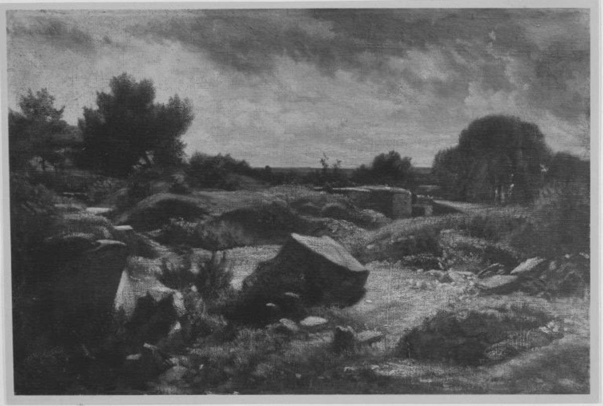 Abendlandschaft bei Fontainebleau