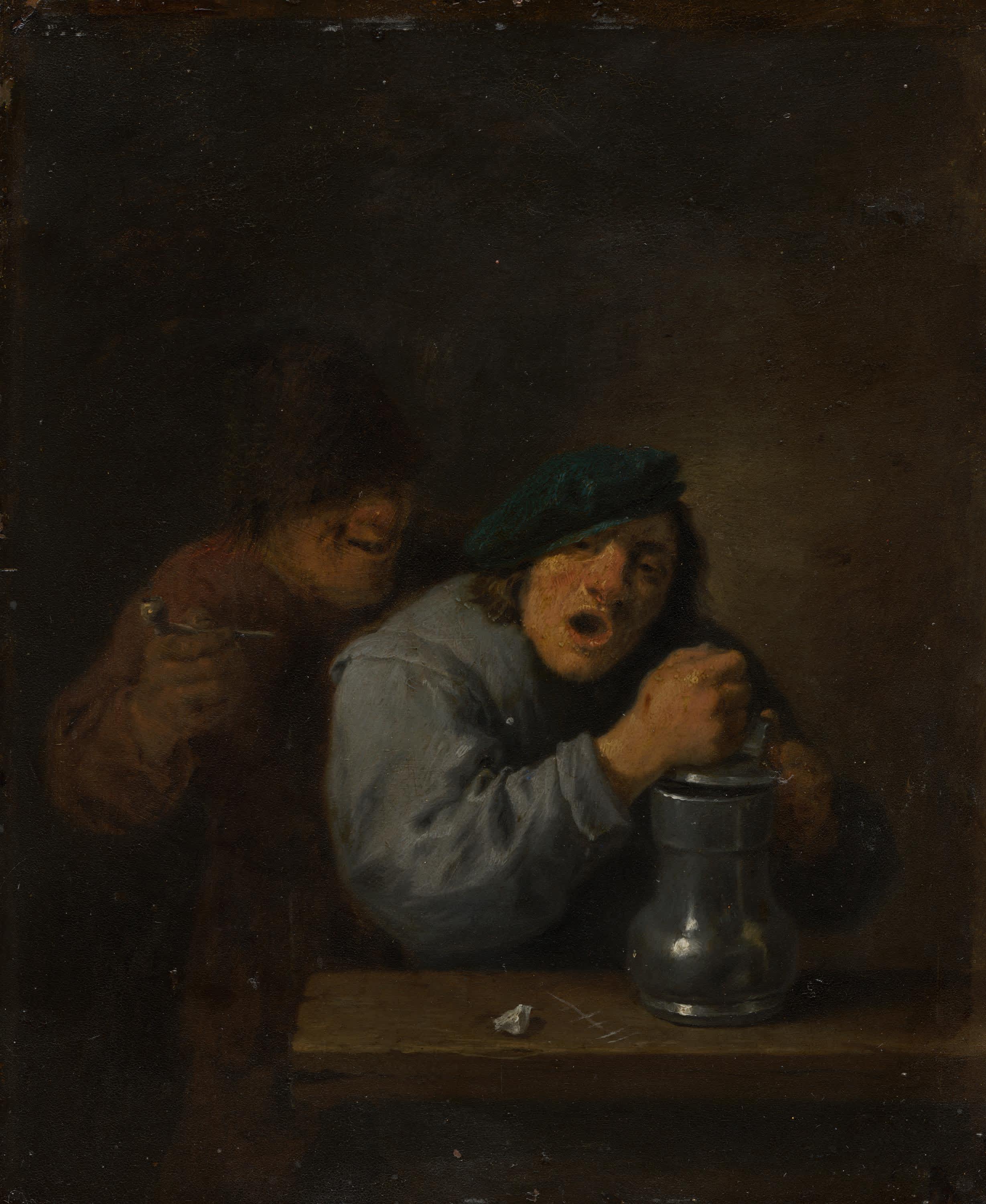 Zwei singende Bauern