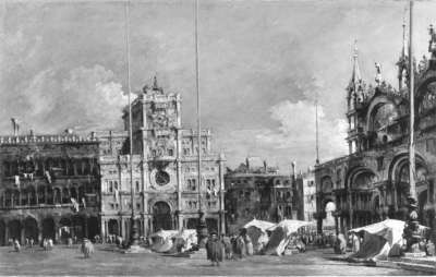 Der Uhrturm am Markusplatz