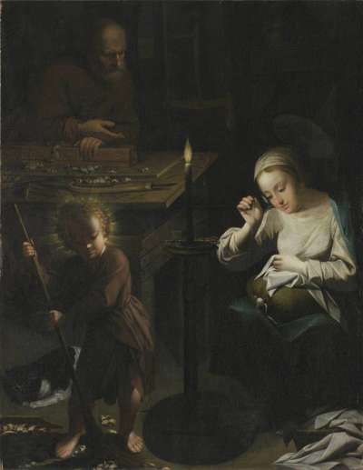 Die Heilige Familie in der Zimmermannswerkstatt
