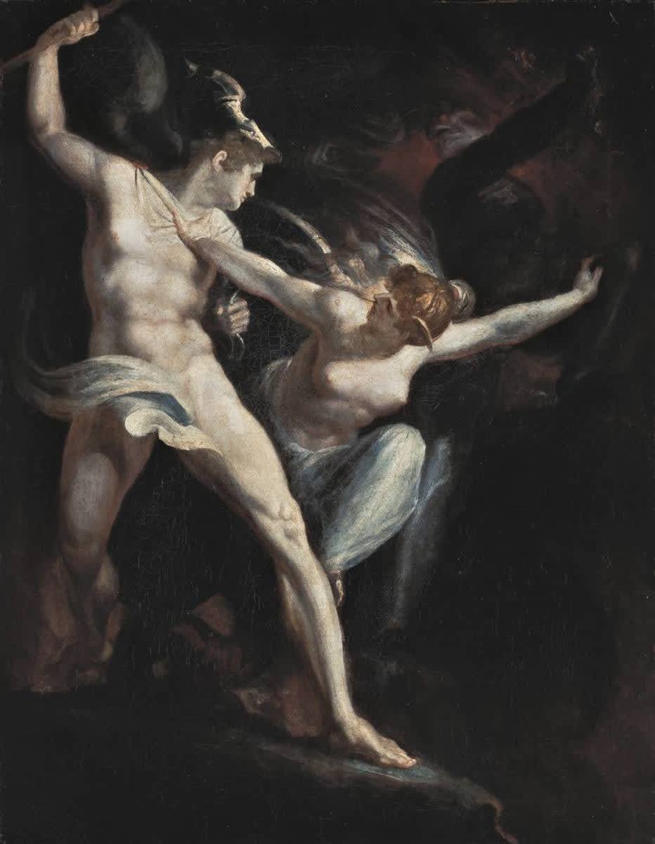 Satan und Tod, von der Sünde getrennt