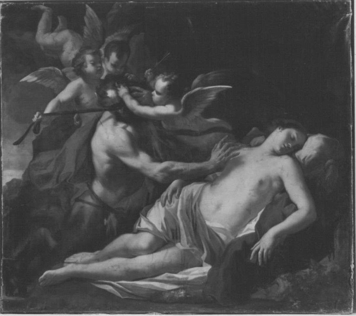 Nymphe und Satyr