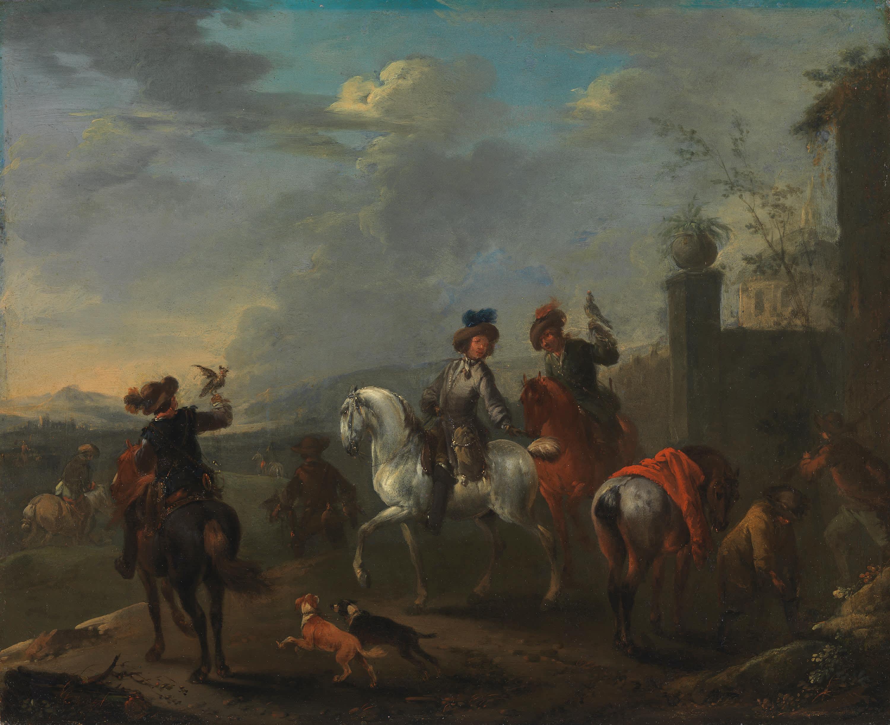 Aufbruch zur Reiherbeize