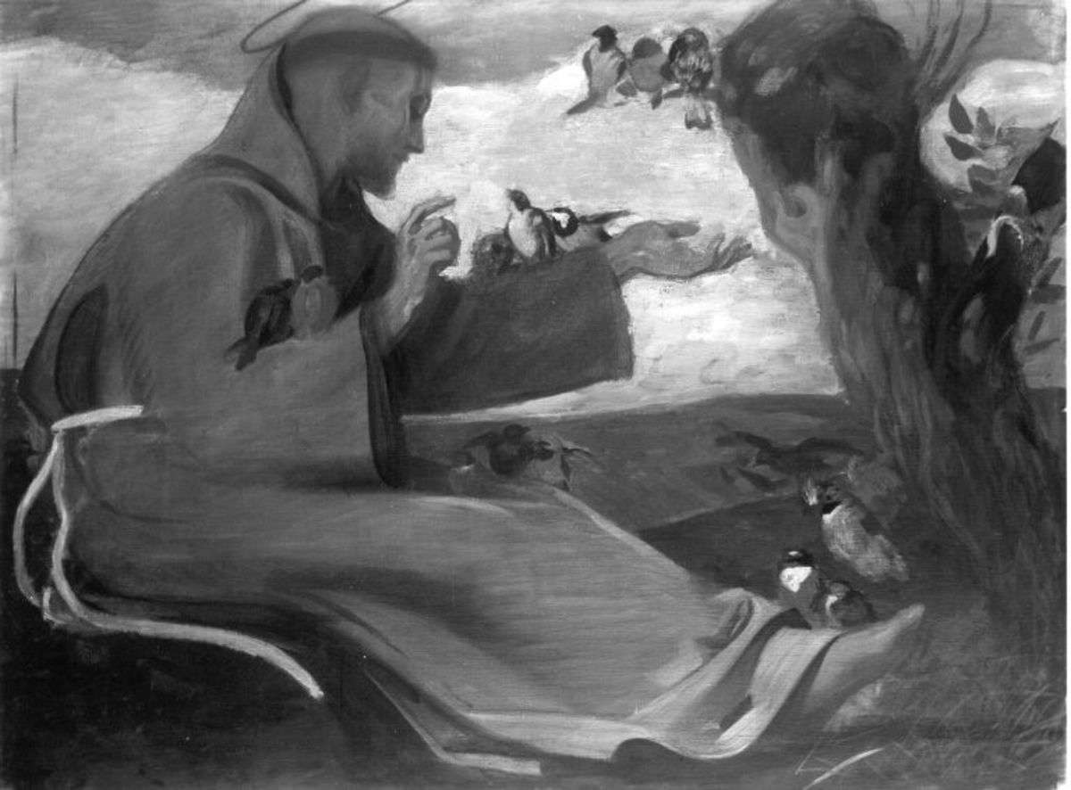 Der hl. Antonius predigt den Vögeln