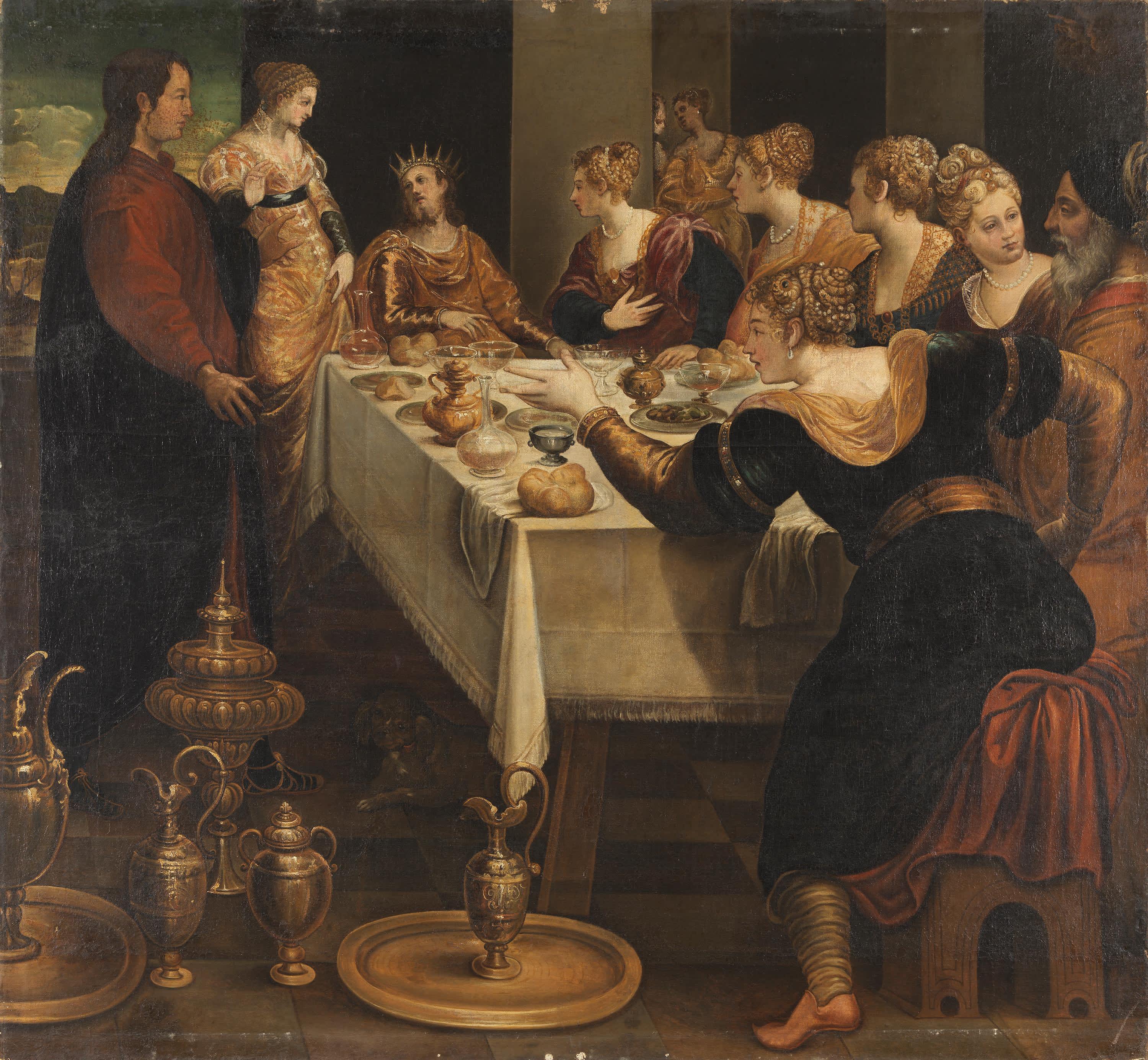 Daniel kündet Belsazar das Ende seines Reiches an