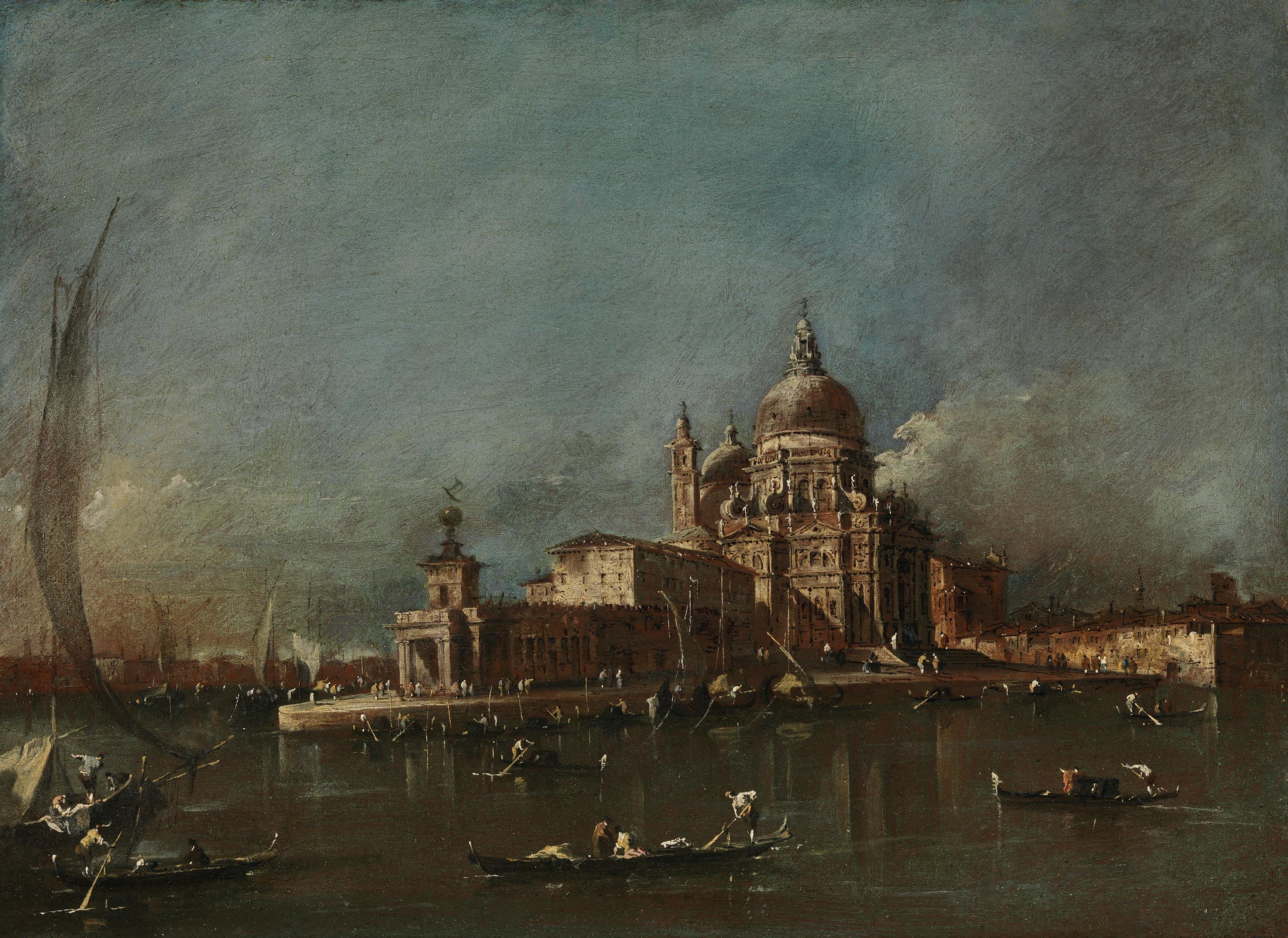 Blick auf Santa Maria della Salute und die Dogana
