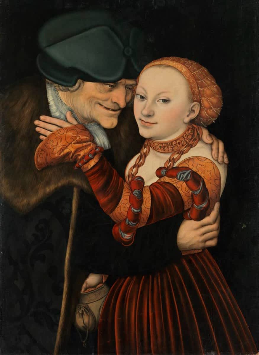 Ungleiches Paar (Der alte Buhler)