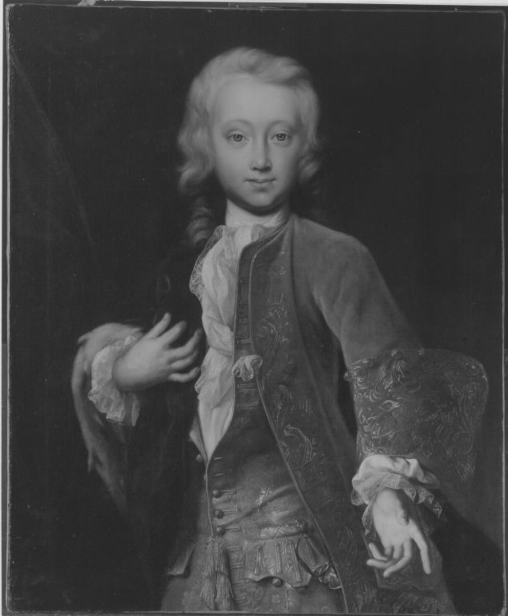Bildnis des Markgrafen Karl Wilhelm Friedrich von Brandenburg-Ansbach (1712-1757) als Erbprinz im Alter von 13 Jahren