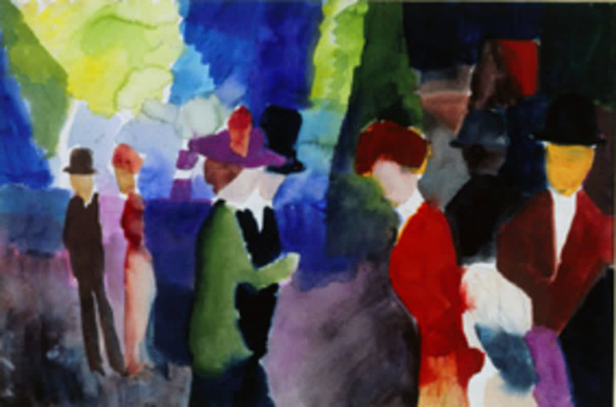 Leute, die sich begegnen