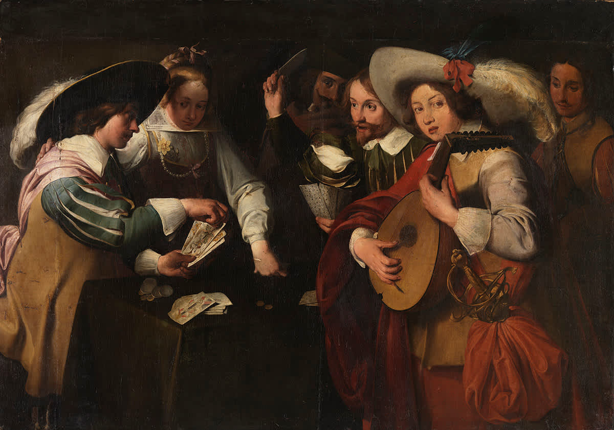 Karten- und Lautenspieler