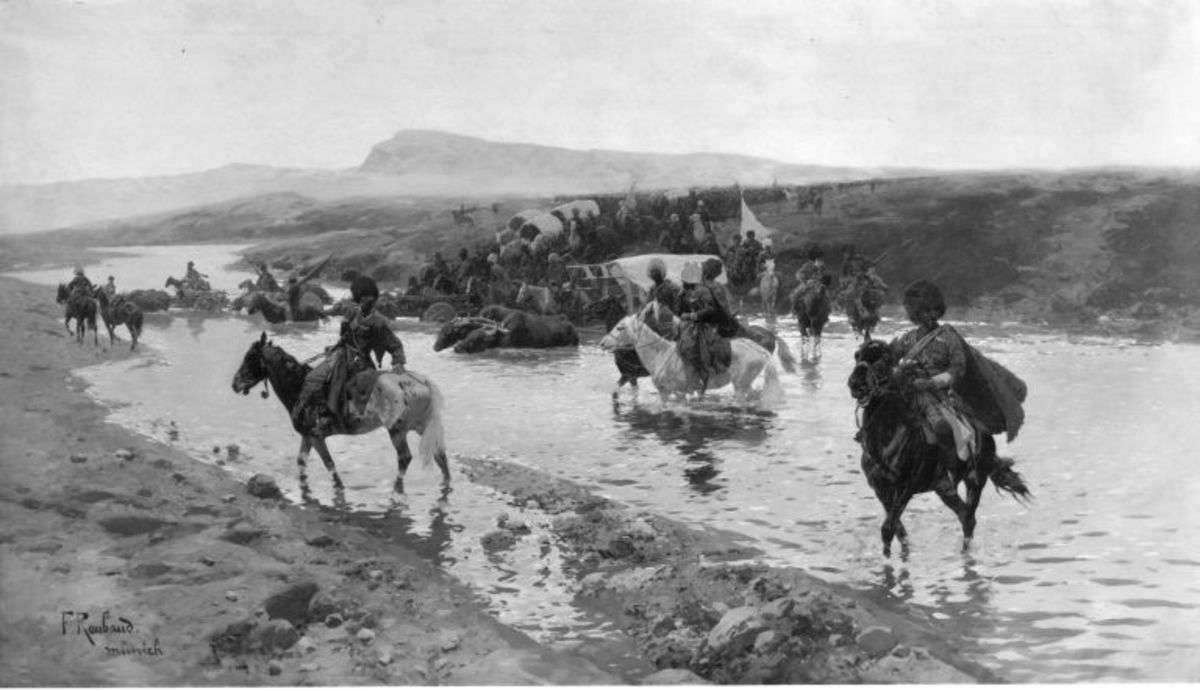 Übergang über den Strom (Im Kaukasus)