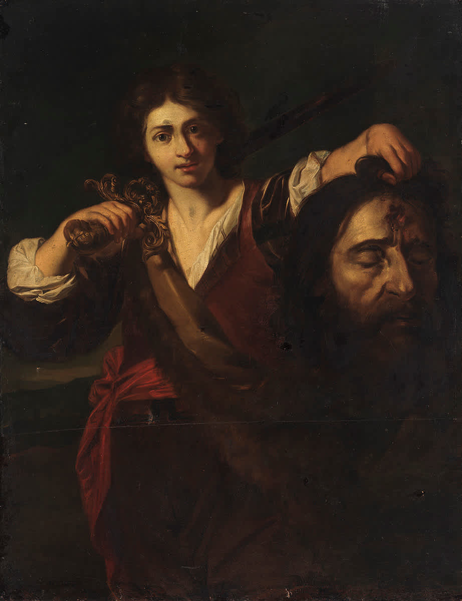 David mit dem Haupt des Goliath