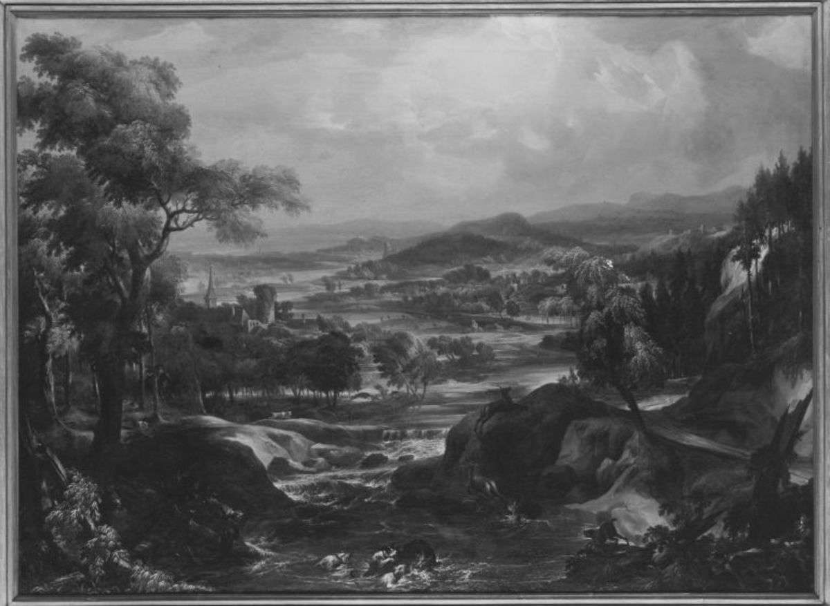 Landschaft mit Burgen