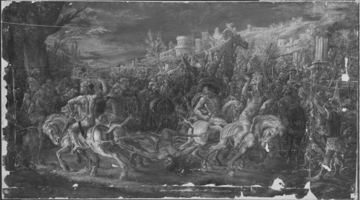 Mettius Fufetius wird von Pferden zerrissen