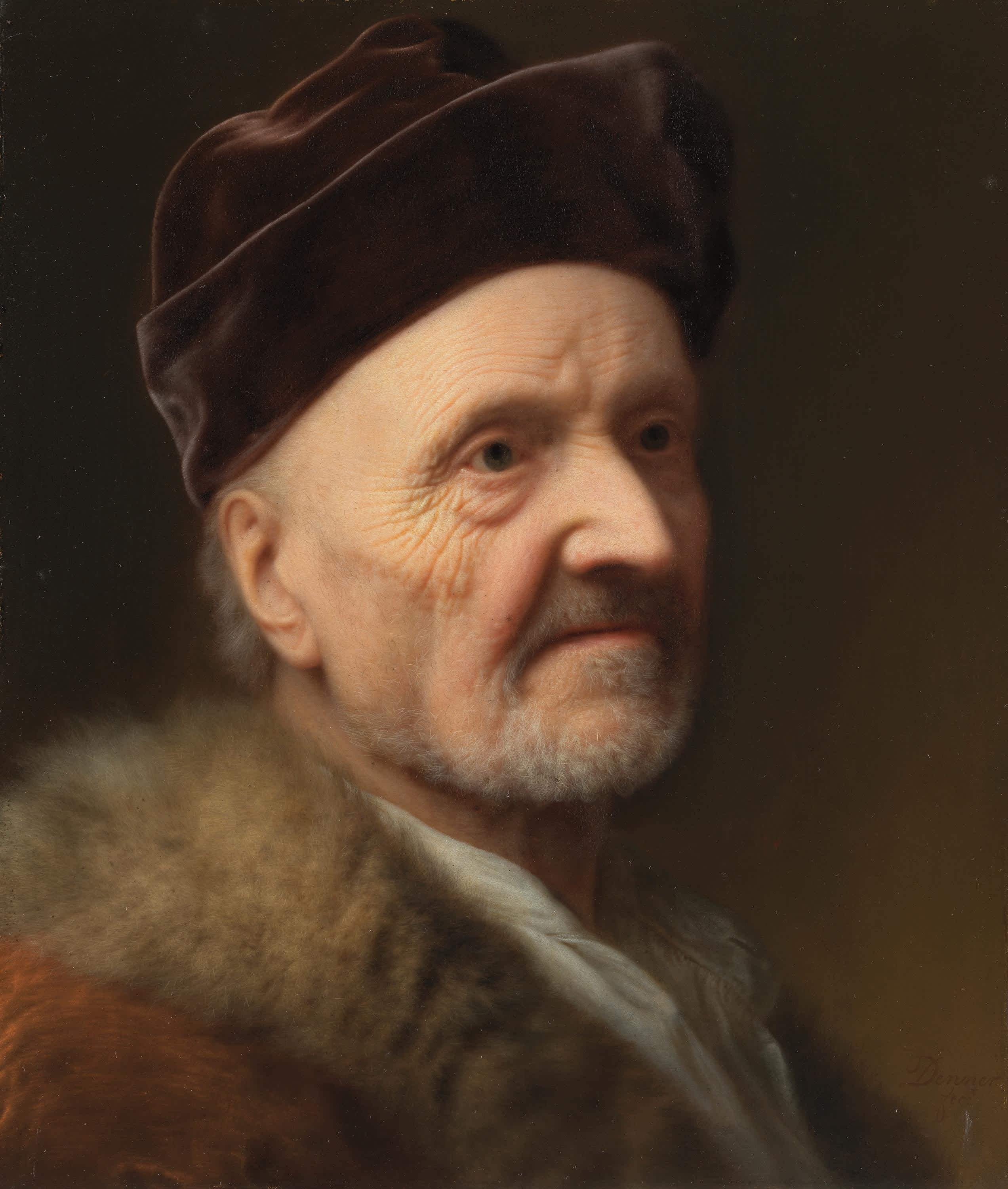 Bildnis eines alten Mannes im Pelz