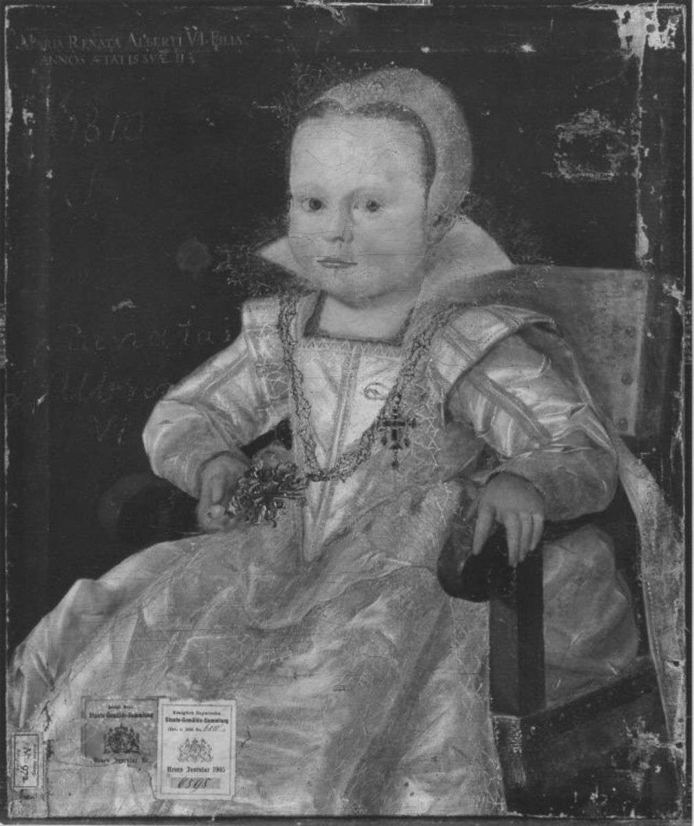 Kinderbildnis der Maria Renata, Tochter des Albrecht VI. der Leuchtenberger