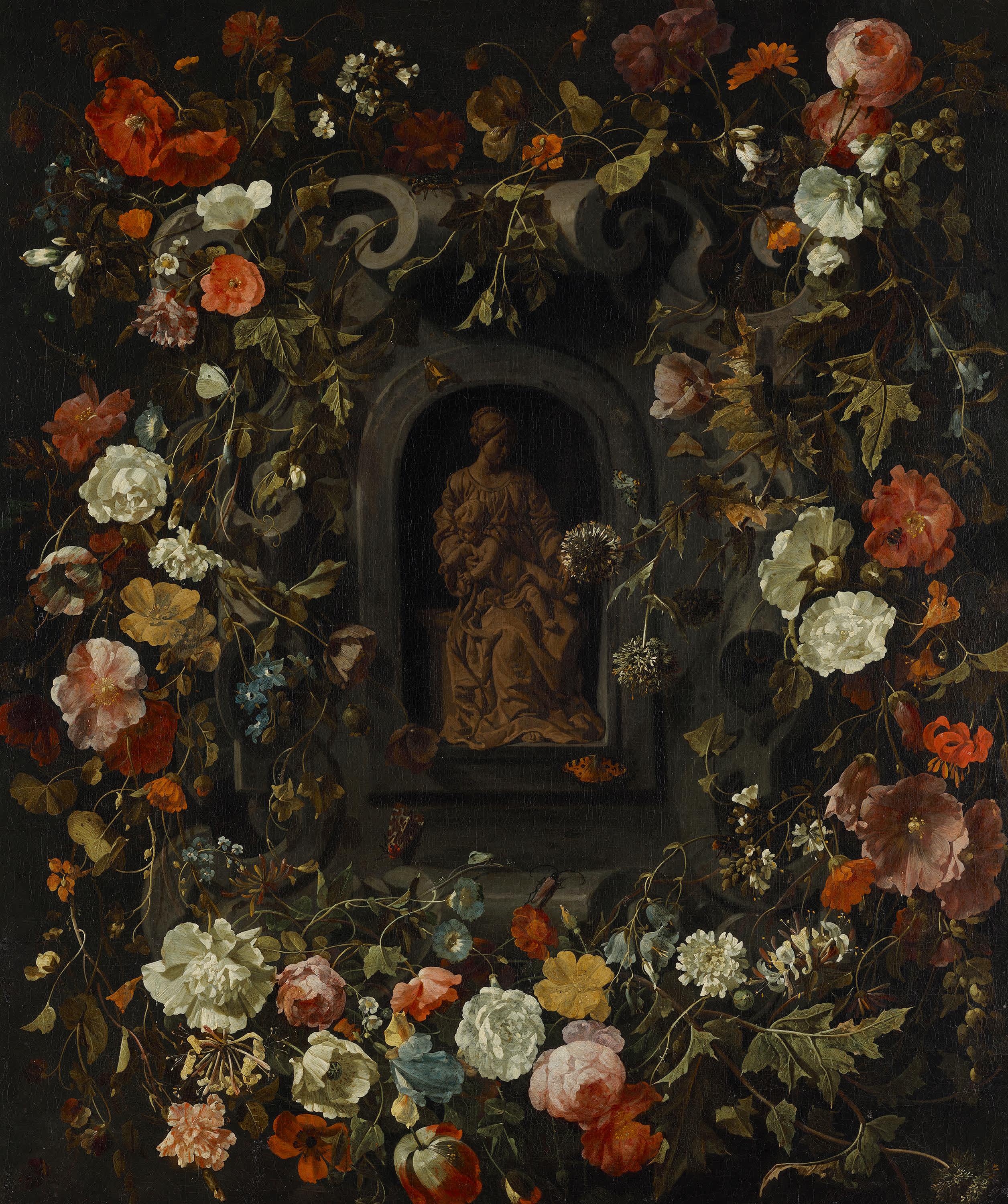 Madonna im Blumenkranz