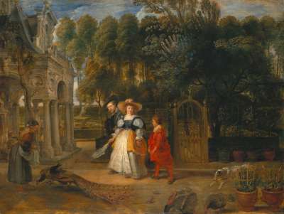 Rubens und seine zweite Frau im Garten