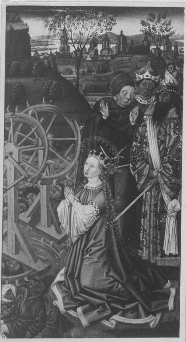 Martyrium der hl. Katharina
Rückseite: Verkündigungsengel