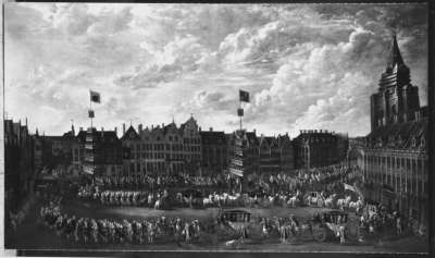 Festzug anlässlich der Bischofsweihe von Joseph Clemens, Erzbischof und Kurfürst von Köln, in Lille