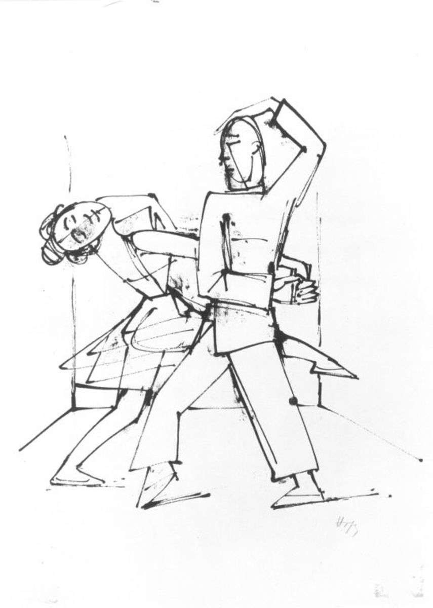 Tanzendes Paar  (aus der Mappe "Tanz")