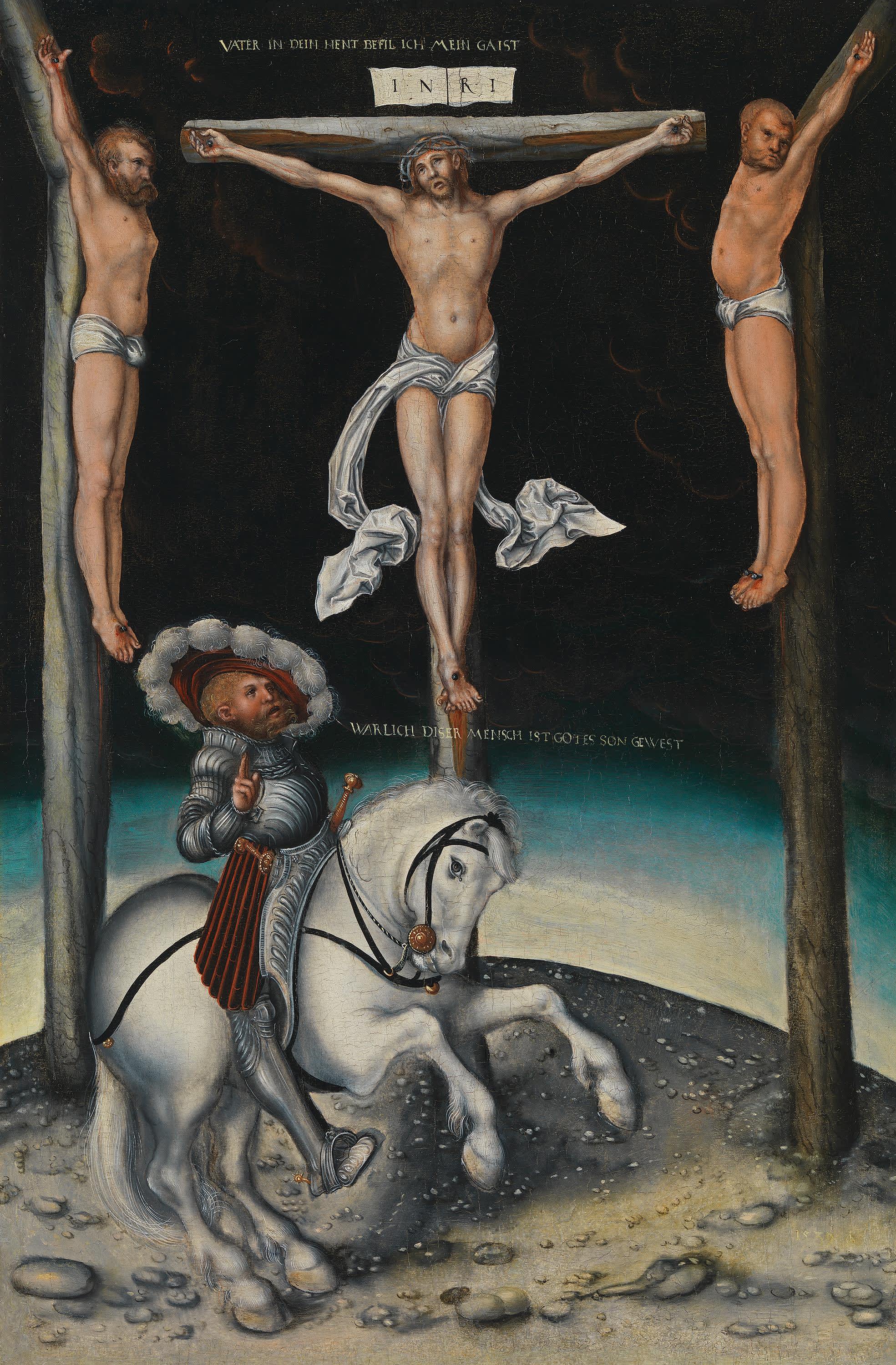 Der gute Hauptmann unter dem Kreuz Christi