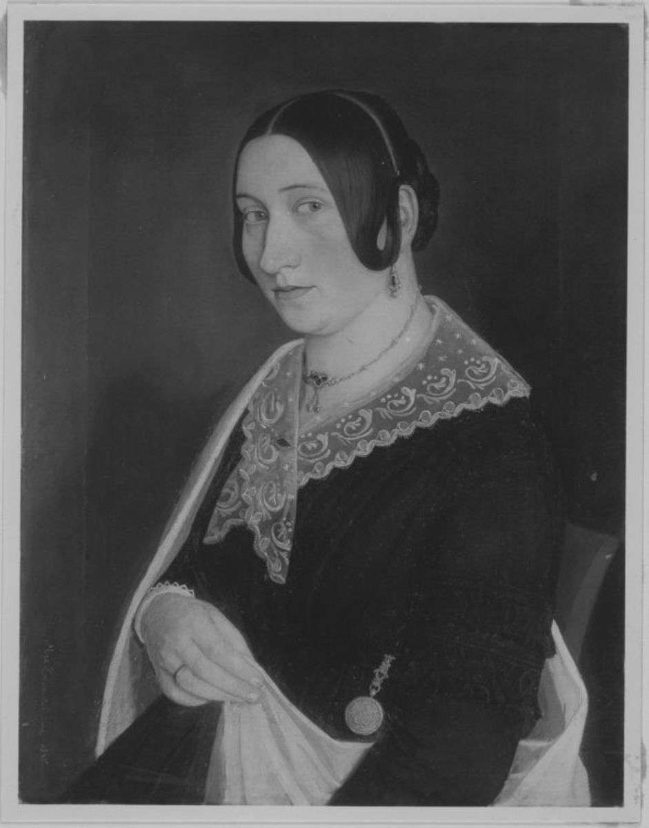 Bildnis einer Dame in Halbfigur