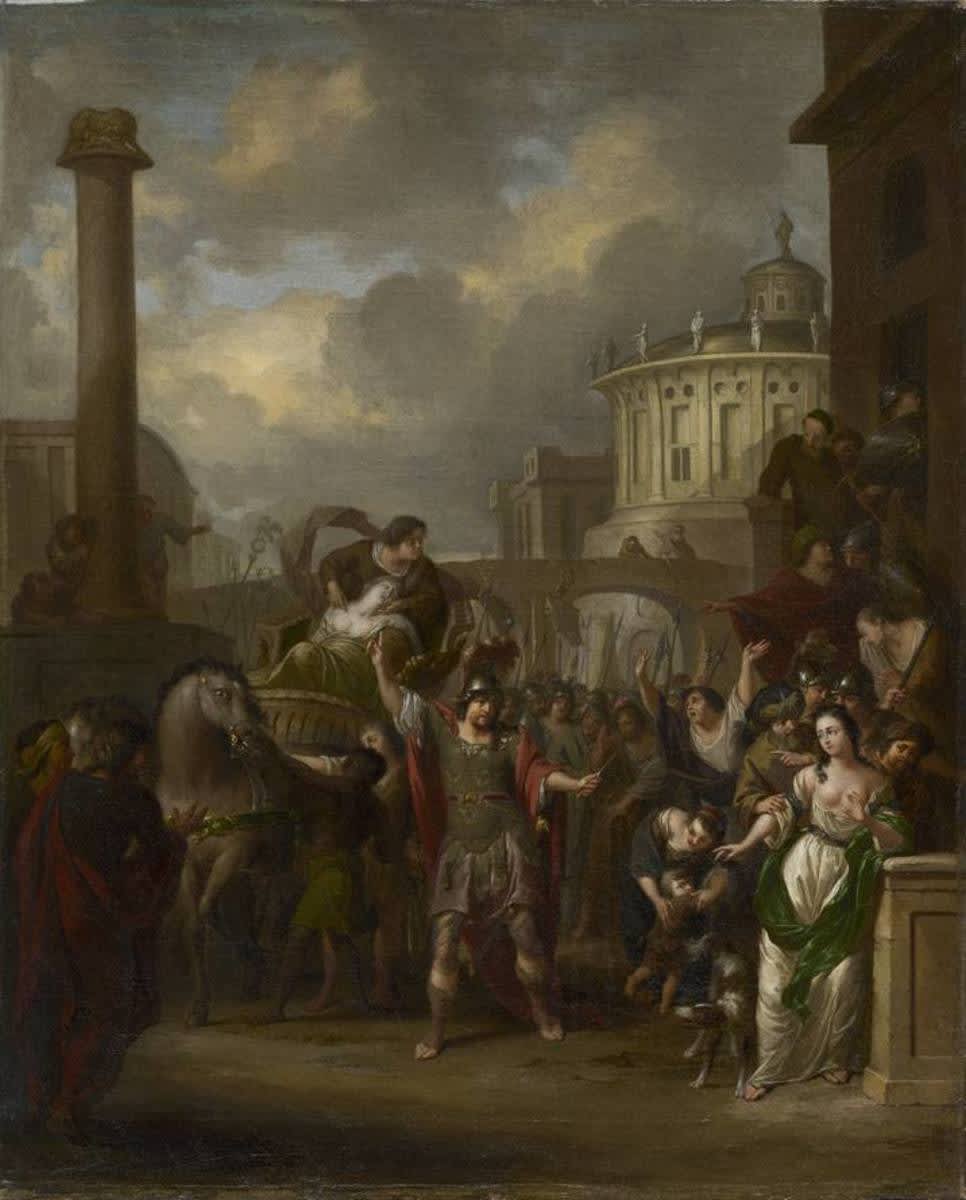 Die getötete Verginia wird durch die Straßen Roms geführt