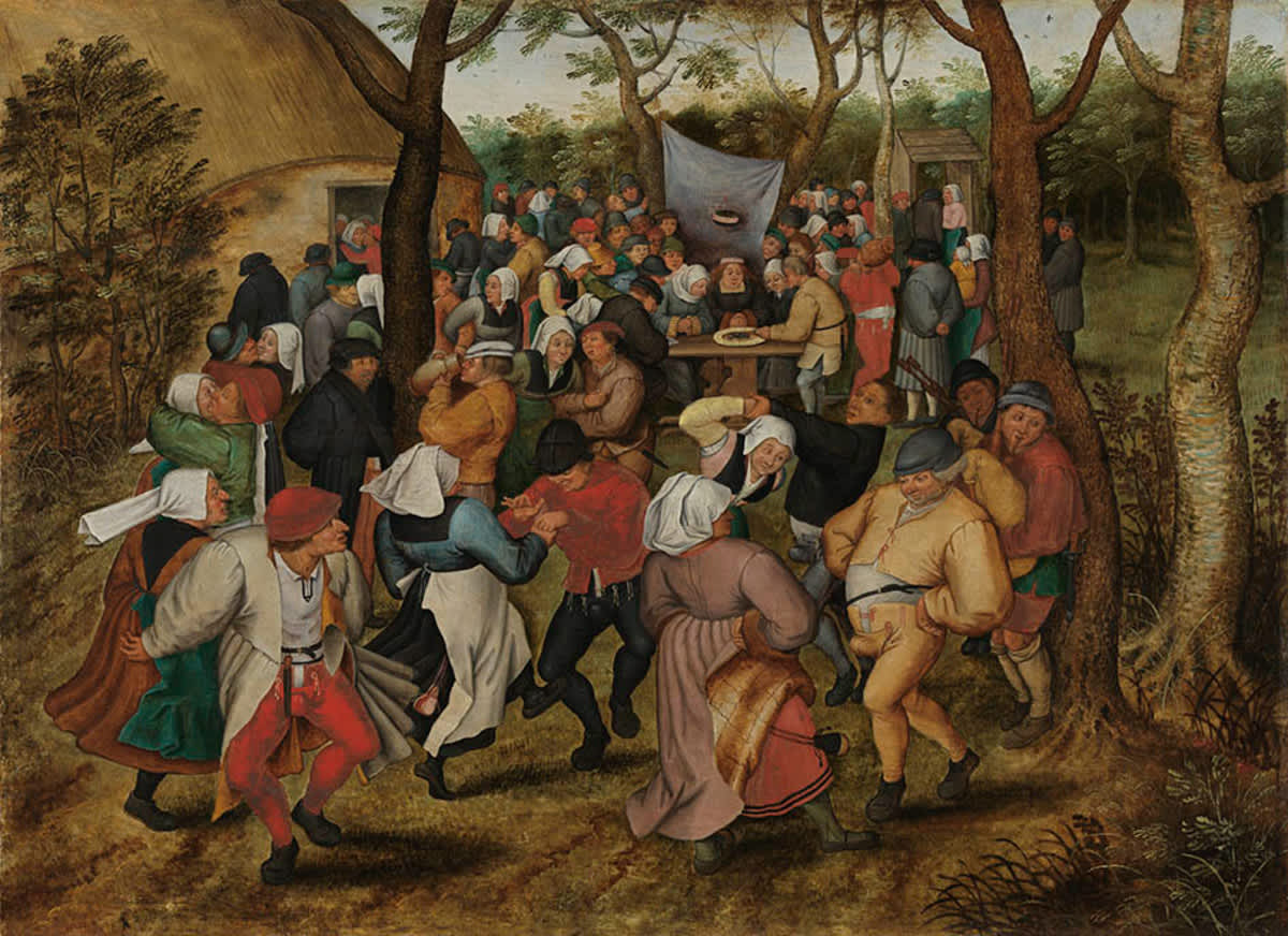 Bauernhochzeit (nach Pieter Bruegel d. Ä.)