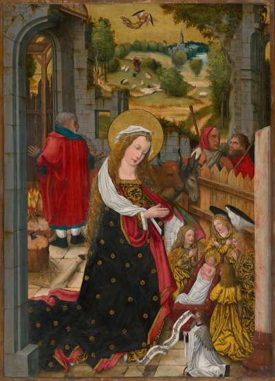 "Aschaffenburger Triptychon": Geburt Christi