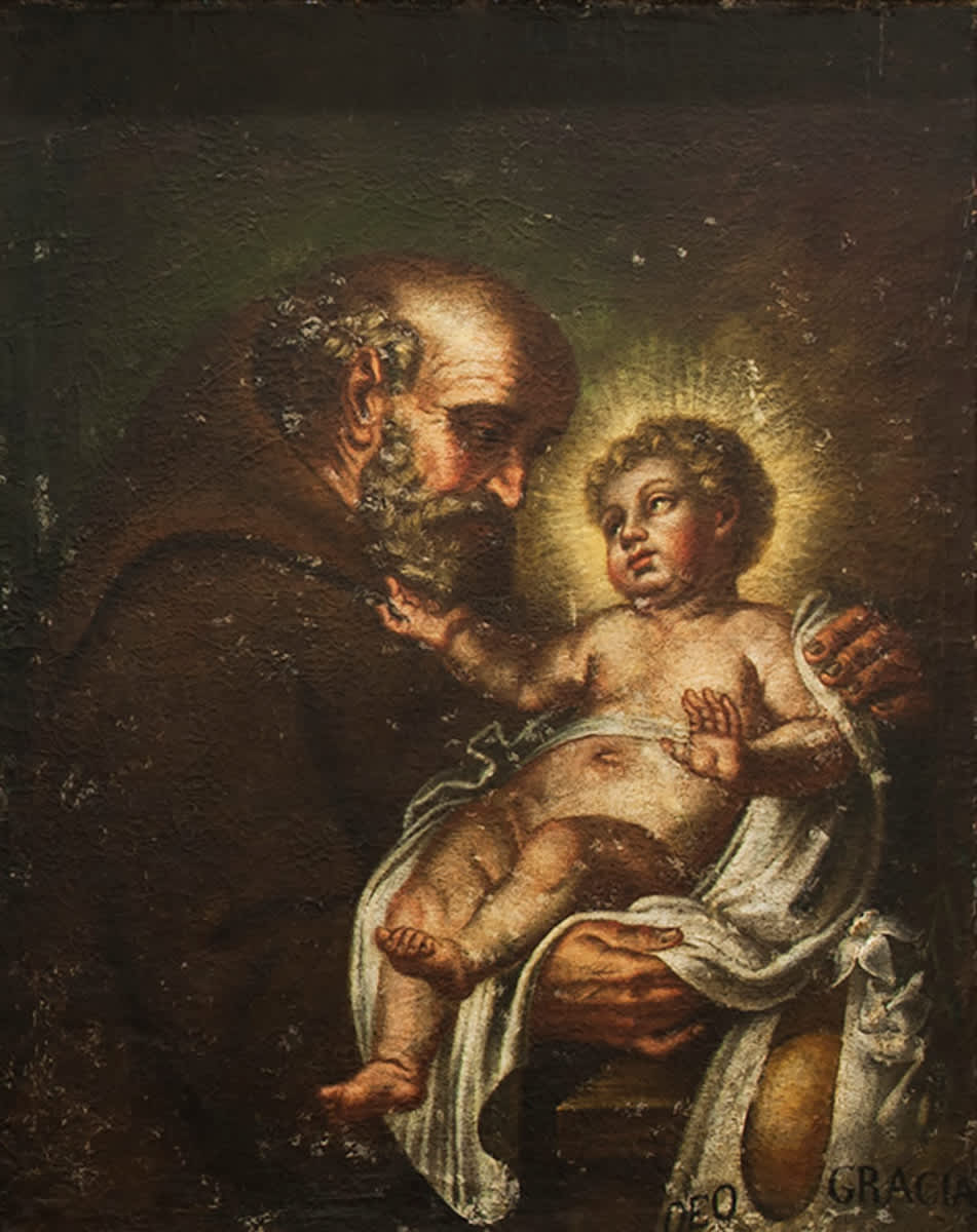 Der hl. Felix von Cantalice mit dem Christuskind