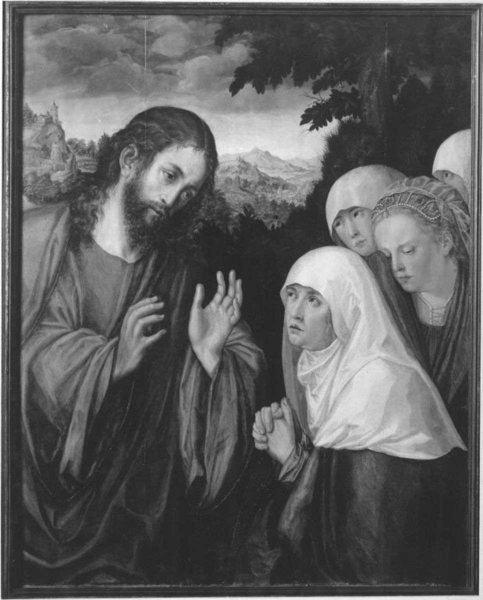 Christus nimmt Abschied von seiner Mutter
(Kopie nach dem Gemälde im Kunsthistorischen Museum Wien)