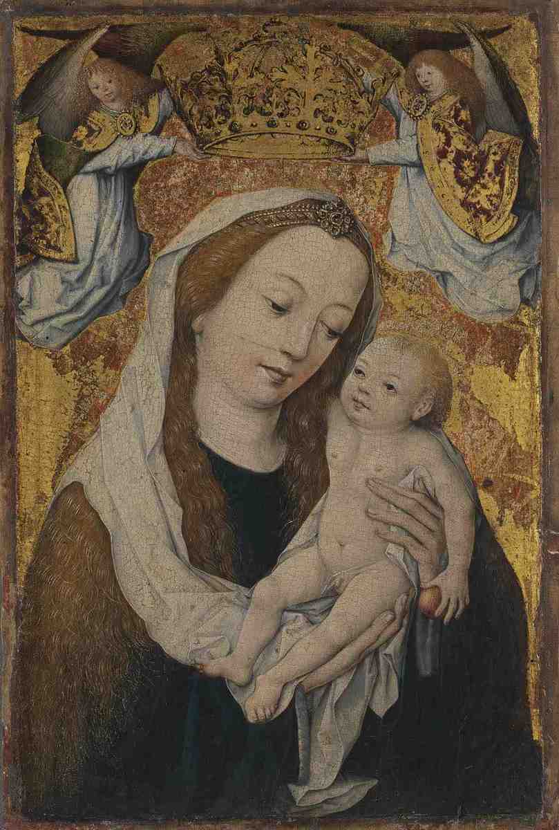 Maria mit dem Kind, von Engeln gekrönt