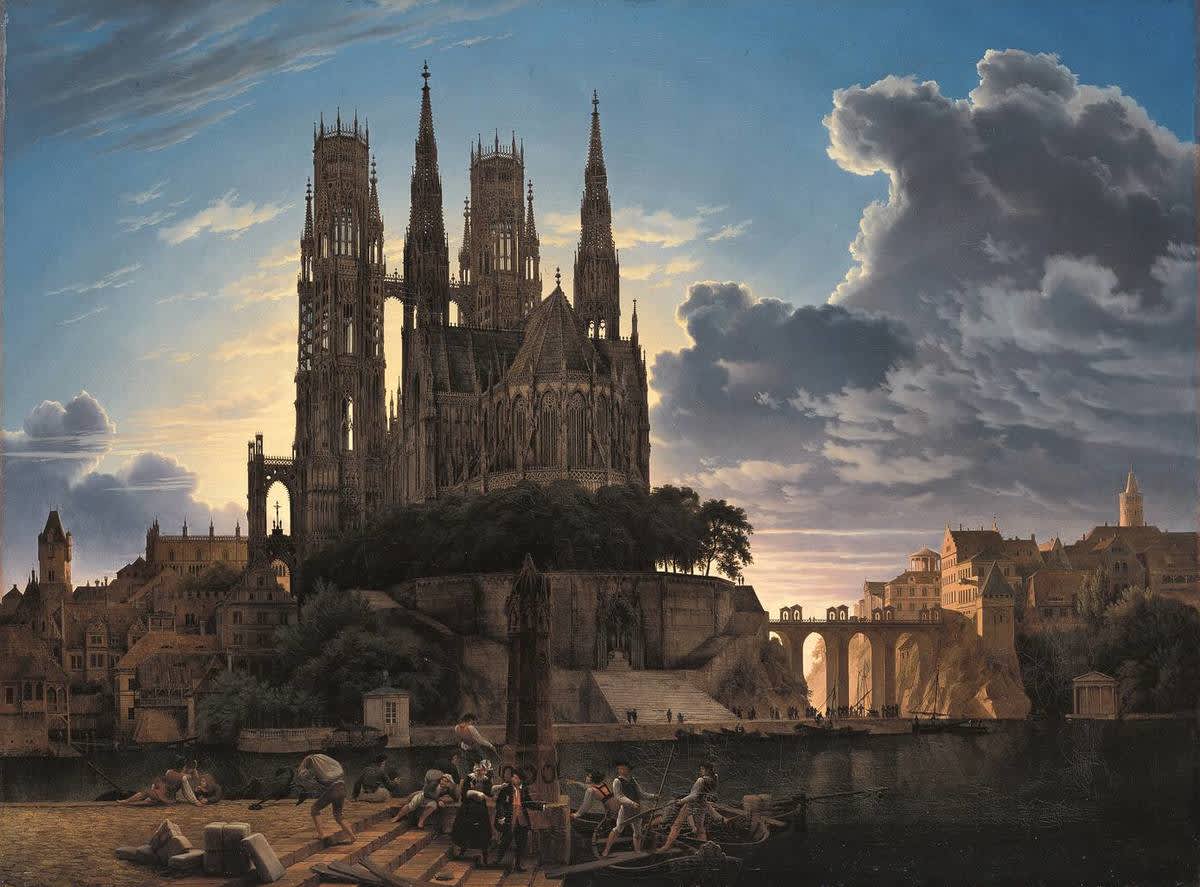 Dom über einer Stadt