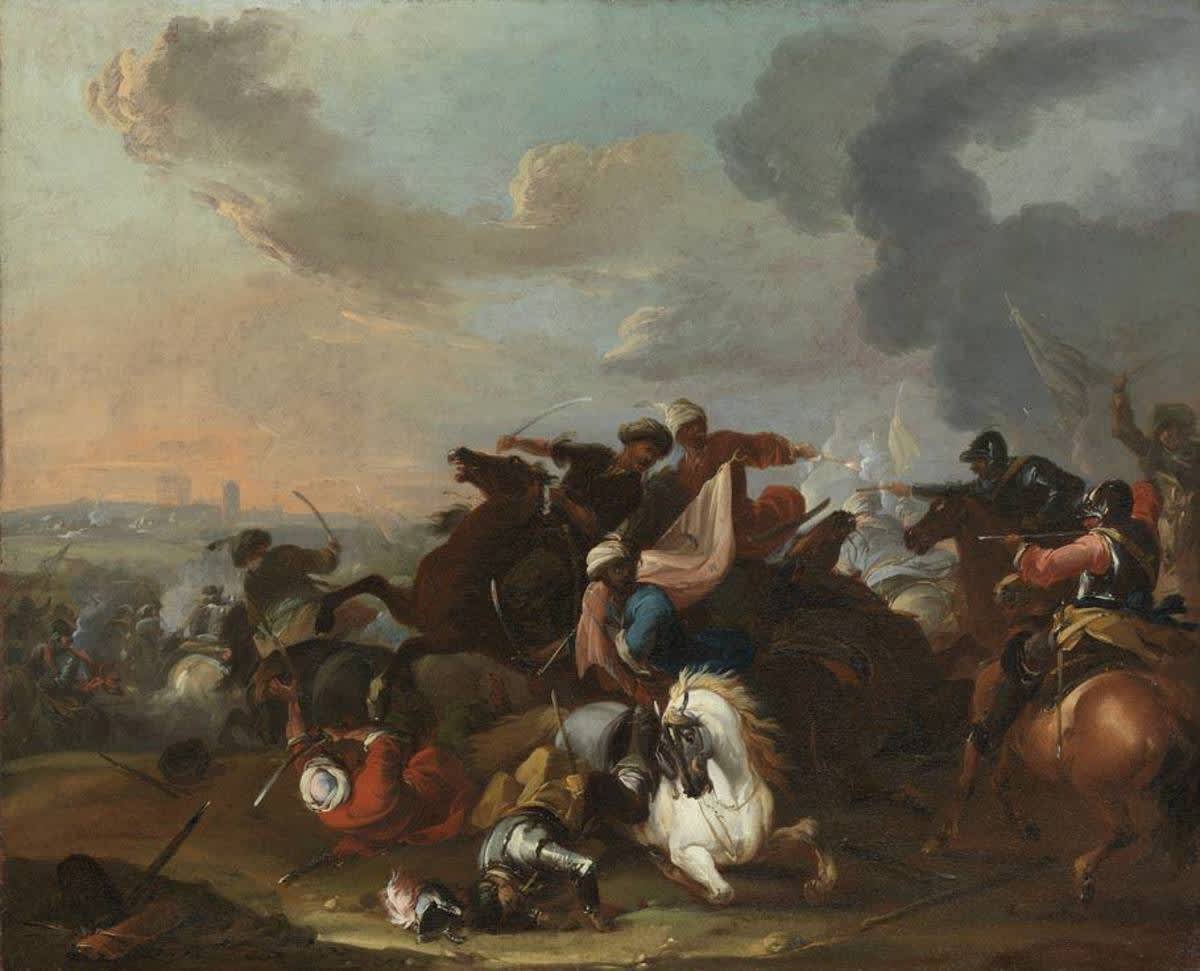 Reitergefecht mit Türken