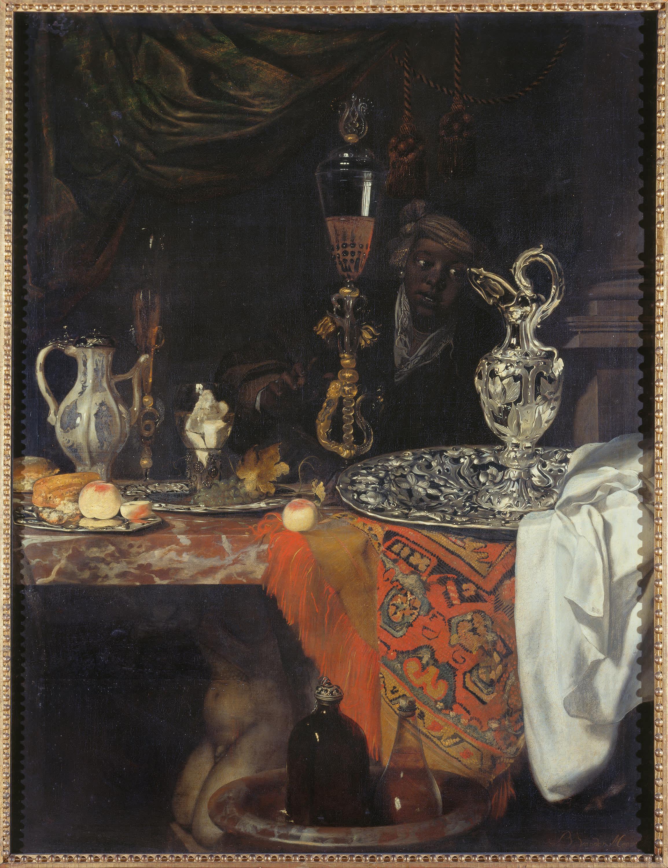 Prunkstillleben mit Diener