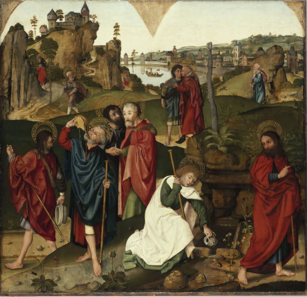 Apostelaltar: Abschied der Apostel